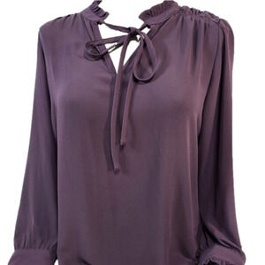 LOFT Petites Purple Blouse
